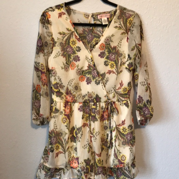 Band of Gypsies Pants - Like new floral jumper romper size medium